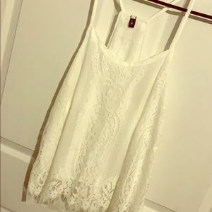 Lace spaghetti strap shirt